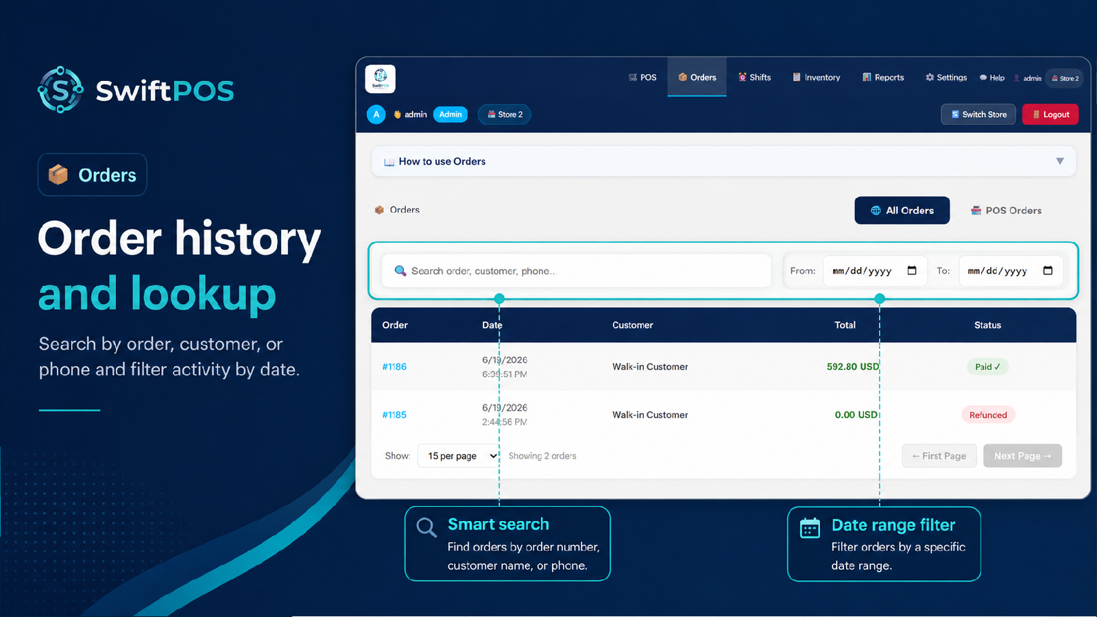 Orders Screen
